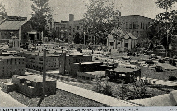 Miniature City at Clinch Park - OLD POSTCARD VIEW